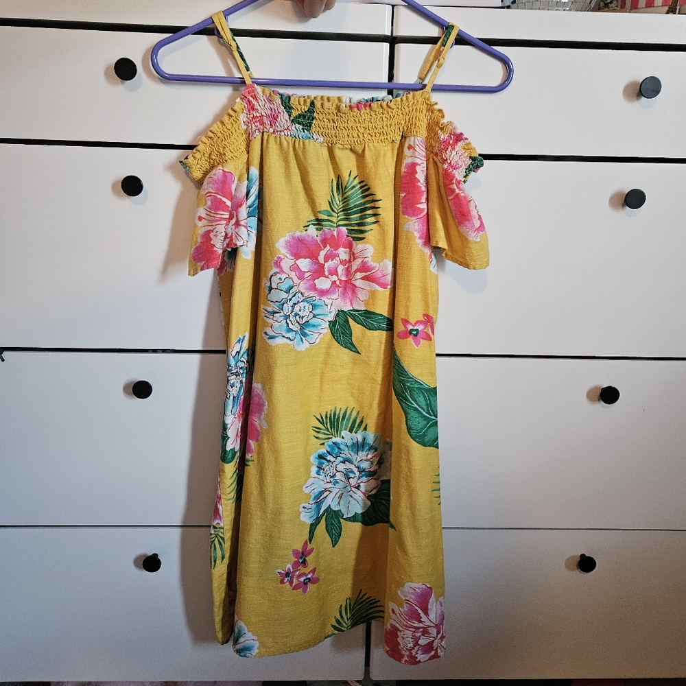 Old Navy Yellow Floral Kids Dress